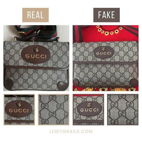 borsa gucci non originale|Gucci bag counterfeit logo.